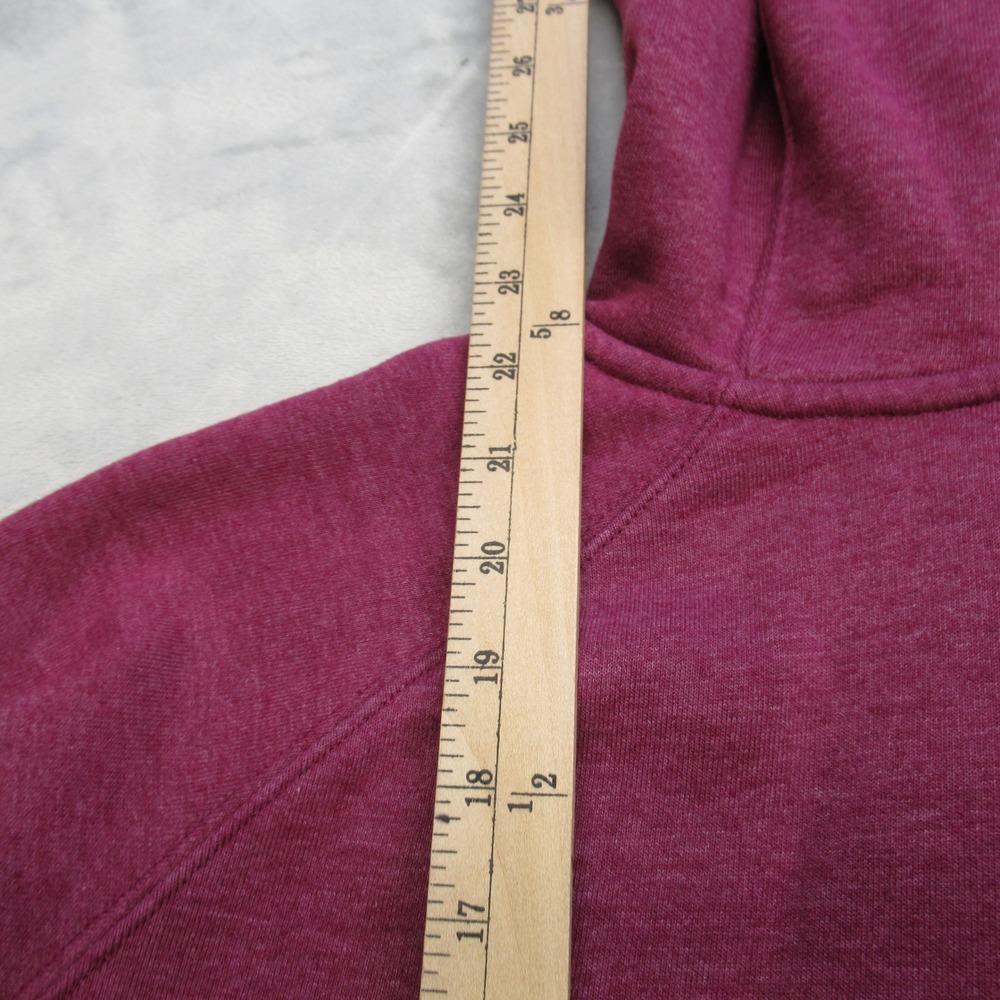 Carhartt Hoodie Womens Small Purple Pockets Raglan Full‎ Zip Fleece Sweatshirt - Picture 10 of 12